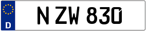Trailer License Plate
